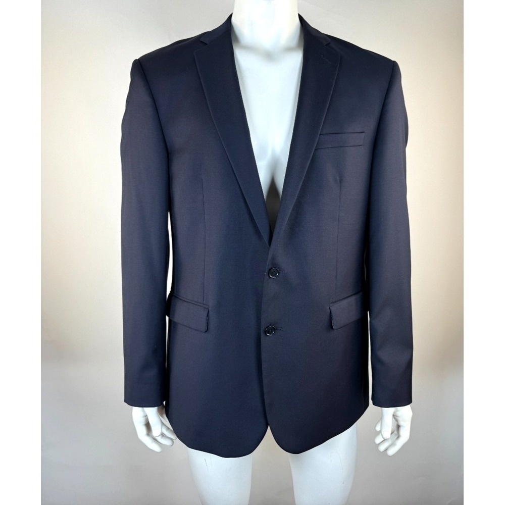 Charles Tyrwhitt 3Pc Twill Jacket Pant Vest Men 44L NWT NWOT Taylored Fit Navy
